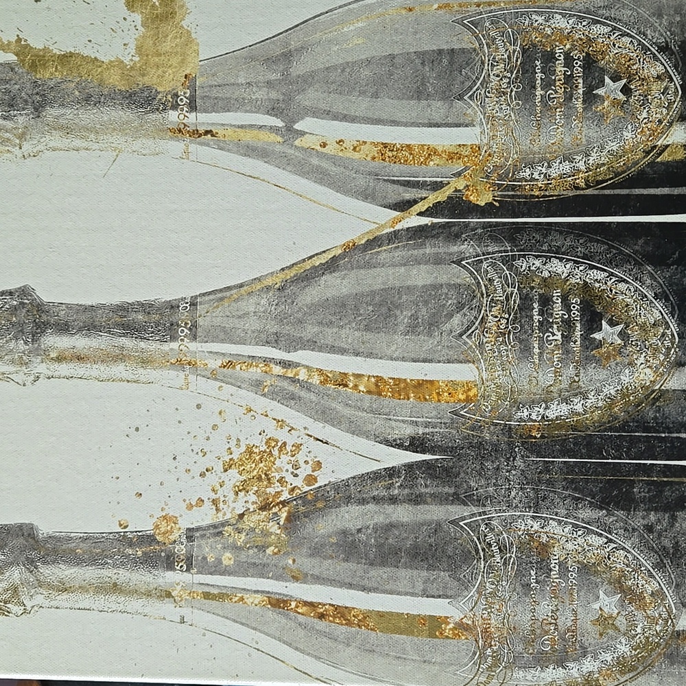 Oliver Gal Drinks And Spirits Dom Marbles Dom Perignon W COA certificate Of Auth - Picture 4 of 10